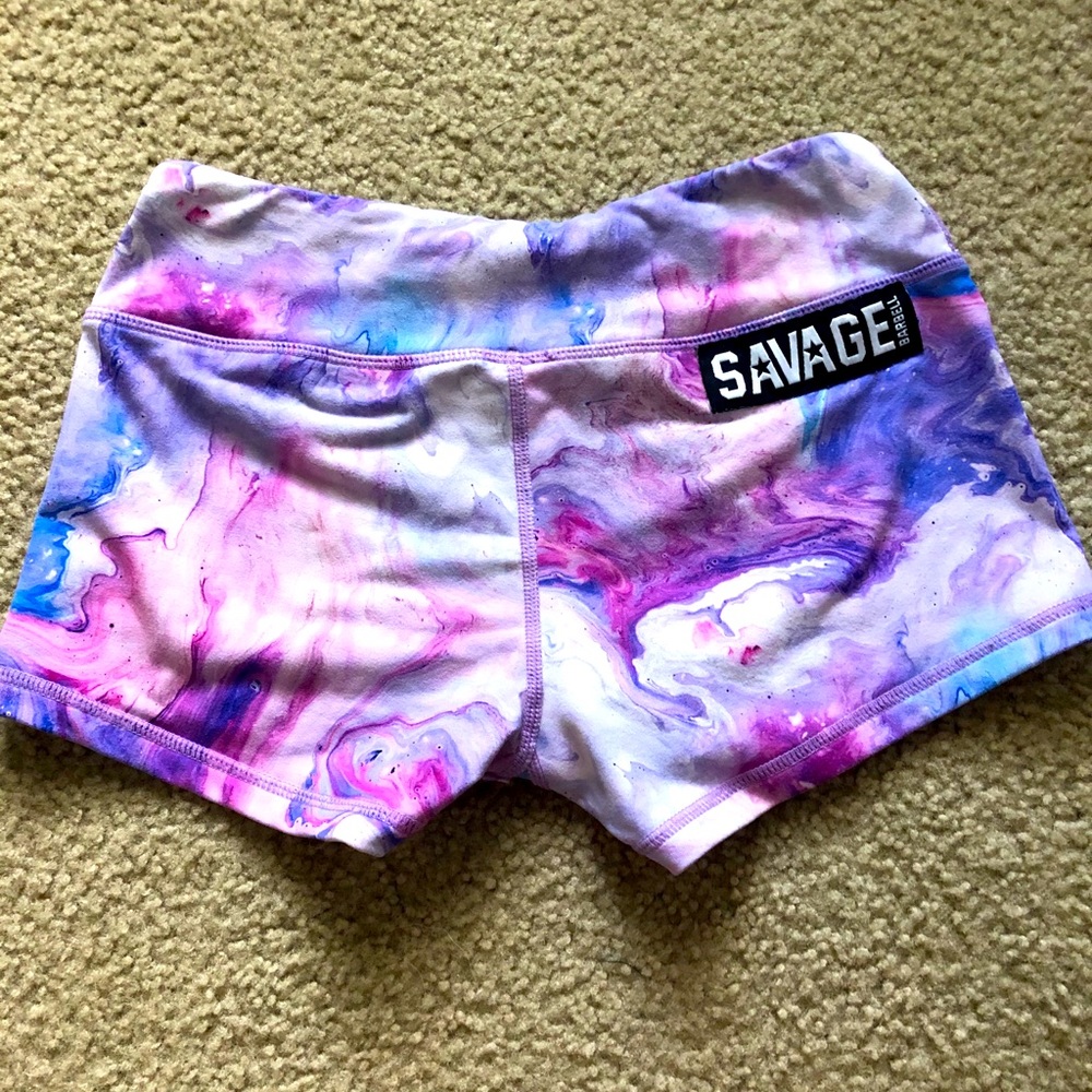 Savage Barbell Marbled Shorts
